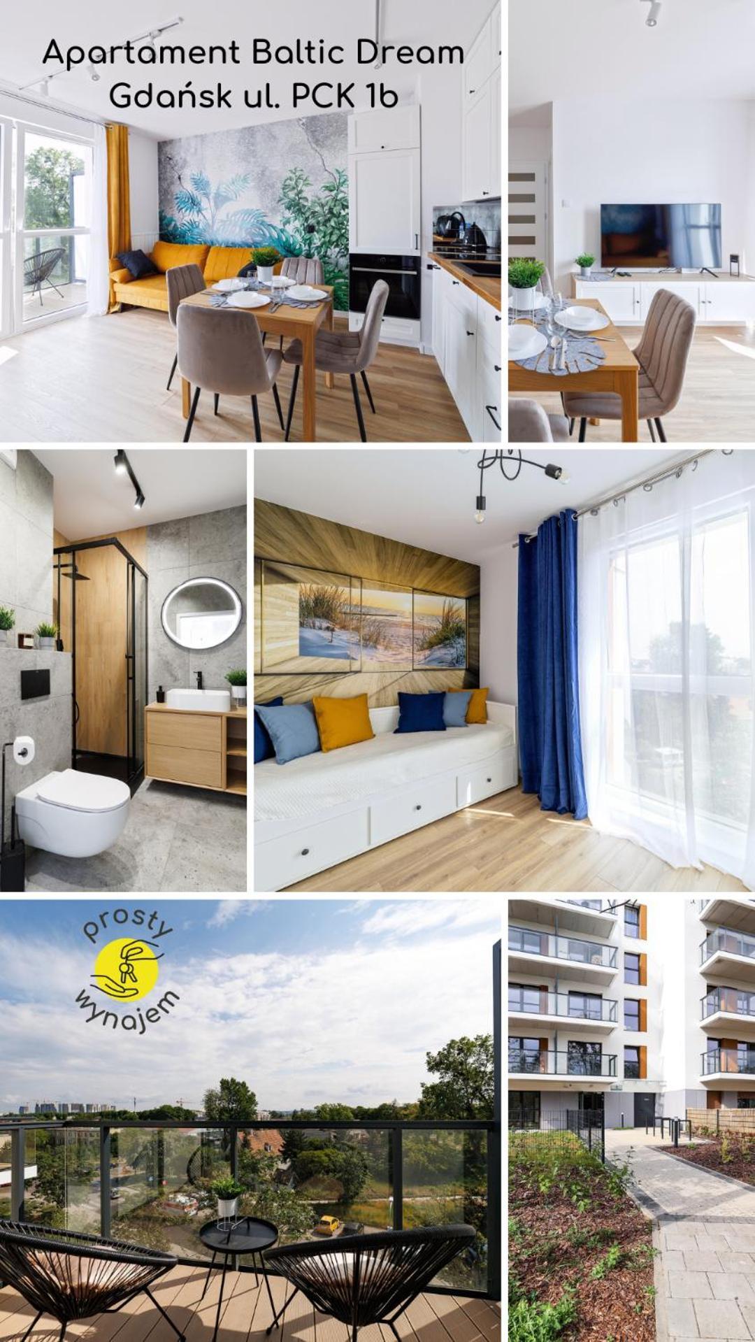 Apartament Baltic Dream Prostywynajem Gdansk Brzezno Экстерьер фото